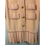 Vintage Steve Fabrikant Neiman Marcus Peach/Coral Wool Sweater Dress Size Medium Pink Photo 1