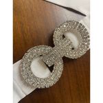 MERGIM Magda Bridal Dress in White 2 Medium New Crystal Belt Mini Photo 6