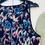 Cotton On Watercolor Print Lightweight Shift Silk Dressy Tank Slip Dress | L Photo 9