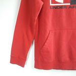 Under Armour Red Hooded Long Sleeve Front Pocket Photo 4