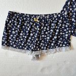 Laura Ashley Y2K Vintage Large Blue Daisy Lace Cami Babydoll Top Pajama Set Photo 1