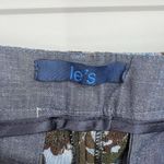 NWT le’s Floral Metallic Trousers Giglio IT 44 (USM/8) Brown Size M Photo 5