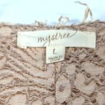 Mystree Boho Vest Sleeveless Textured Hippie Tan Womens Large Photo 2