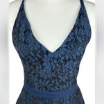 Lulus Navy Blue Lace Crisscross Backless Mini Dress XS Photo 4