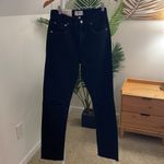 AGOLDE CHERIE HIGH RISE STRAIGHT JEANS BLACK Photo 2