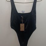 Salty   high cut leg satin bodysuit Photo 6