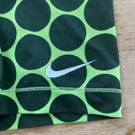 Nike Pro Women’s 3” Shorts Sz S in Bright Green/Black Polka Dot Photo 4