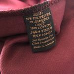 Mine Shirt Dress Mini Shift Embroidered Floral Collar Short Sleeve Burgundy M Red Size M Photo 3