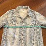 Free People  Snake Trucker Jacket in Ivory Photo 8