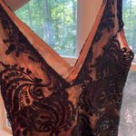 Free People sequin nude black mini dress sparkles! Photo 3