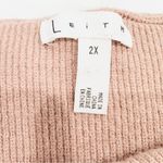 Leith Dusty Pink Cowl Turtle Neck Ribbed Pullover Sweater Photo 3