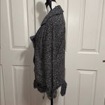 Free People Black and Gray Sweater Jacket Photo 2
