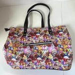 Disney  Inspired Giant Park Foods Print Vinyl Tote Bag Double Strap Pocket Photo 11