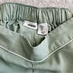 Jason Wu  Green Wide Leg Pull-on Track Pants Side Stripe Split Hem Size S Photo 2