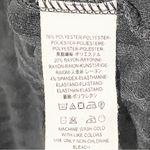 Free People Size Medium Black Ribbed V Neck Long Sleeve Scoop Top Photo 3