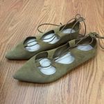 Loeffler Randall  Brown Suede Lace Up Ballet Flats Photo 8