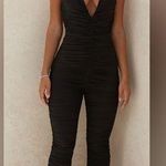 House Of CB NWT  London Delilah BLACK MESH RUCHED JUMPSUIT size XS Photo 0