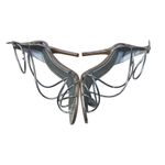 Gianni Bini Strappy Stiletto Heel Sandals Shoes Shiny Silver Size 10M Photo 5