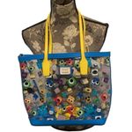 Lounge Fly Pixar Monsters Tote Bag - Blue and Yellow Photo 0