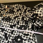 Anthropologie Pilcro Whitney Gingham Quarter Button Up Black White Small Photo 11