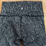 Lululemon High-Rise Black White Speckled Leggings Size 4 Performance Yoga Pants Photo 4