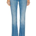 NWT Mother The Outsider Sneak in Flag Me Down Stretch Bootcut Jeans 31 Blue Photo 8