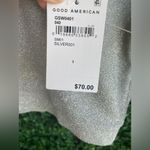 Good American - Silver Sparkling Crop Top | Has Stretch - NWT - 90’s Vibe Photo 5