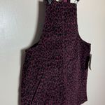 Vanilla Star Jeans SALE! Burgundy Vanilla Star Cheetah Skirtall Jumper Size 13 Junior NWT Photo 2