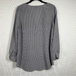 Joie ‎ Brown Black Plaid Silk Oversized Top Photo 4