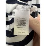 Talbots  Womens Navy Blue White Striped Bell Sleeve Top Size M 100% Cotton EUC. Photo 5
