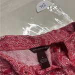 Bit & Bridle  Shirt Dress Red White Paisley Waist Tie Festival Western Medium Photo 4