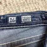 Miss Me  Jeans Shorts Girls Size 16 JK8161M3 Bermuda Rhinestones Embroidered *not Photo 1