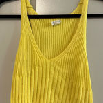 Free People  Bright Yellow Ribbed Tank Photo 0
