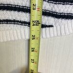 Loft  Women's‎ Sweater Sz S Black White Striped Long Sleeve Crew Neck Photo 8