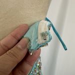 Aqua‎ Blue Dress Size 2 Beaded Evening Party Cocktail Prom Bedazzled Rhinestone Photo 11