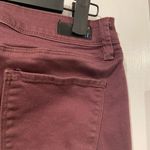 Ymi  Jeans Size 7 Maroon Plum Cotton Denim Stretch Skinny Jeans 5 Pocket Photo 6