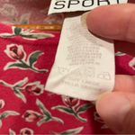 Cute vintage 80s oversized pinky red roses top cotton blend floral pop Pink Size L Photo 6