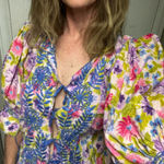 Floral embroidered boho top Medium Pink Photo 0