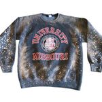 Jansport VTG  University of Missouri MU One of a Kind Bleached Sweatshirt Photo 0