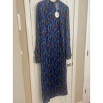 STAUD * Women's Size 12 Sapphire Sirens Thicket Long Sleeve Dress New, A66 Photo 7