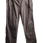 kim rogers  Striped Career Pants High Waist‎ Button Accent Size 14 Photo 0