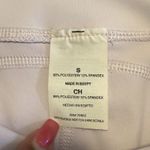 Apana Women's Cropped Capri Leggings Sz Small White Purple Hue Criss-Cross Hem # Photo 8