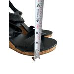 Cole Haan  Black Leather Cork Wedges Size 11 Photo 6