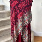 Desigual  Red Floral Paisley Mosaic Print Asymmetric Shift Dress Photo 1