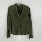 Free People  Green Utility Hooded Jacket Small Photo 4