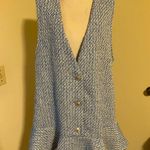 ZARA Ruffled Textured Pinafore Dress Photo 13