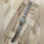 Citizen  Rare Ladies Watch Vintage Two-Tone Weave Bracelet Gray Metal Round Dial Photo 9