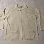 Allison Daley  II zip sweater. Off white color. Size 2X. Photo 2