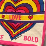 Brighton The Rainbow Canvas Tote Bag “Love to Be Bold” with Mermaid Pocket NWOT Photo 9