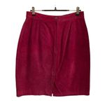 The Limited Vintage  Genuine Suede Leather Hot Pink Pencil Skirt - Size S Photo 1